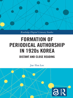 cover image of Formation of Periodical Authorship in 1920s Korea